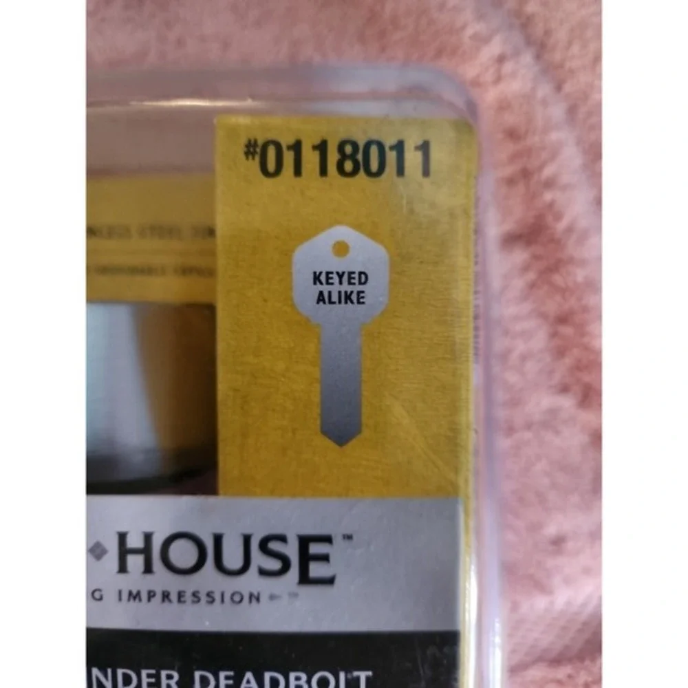 2pack Gate House Double Cylinder Deadbolt Brushed Stainless Steel Finish 0118011